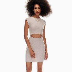Wilfred Free CUT-OUT KNIT DRESS